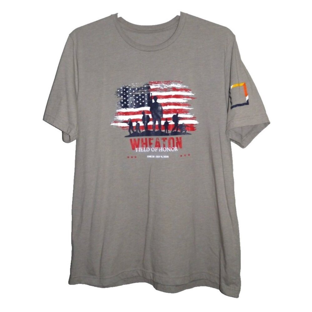 Wheaton Field of Honor 2025 tan cotton short sleeve T Shirt Adult size M / L